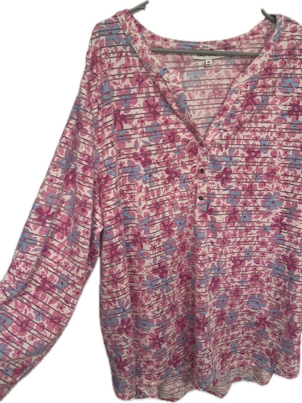 Emily Daniel’s 2x floral top
